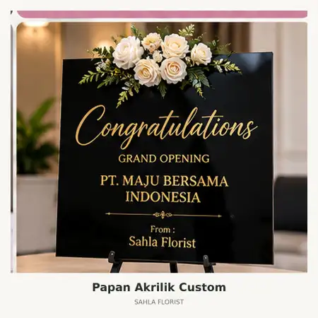 Papan Bunga Akrilik Sukajadi Pekanbaru
